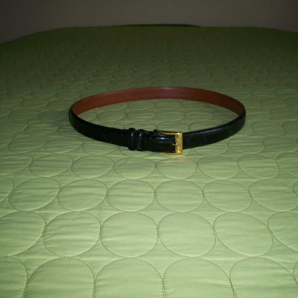 Ralph Lauren Black Leather Belt Size L
